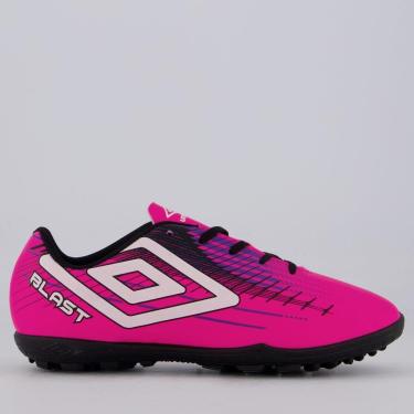 Imagem de Chuteira Umbro Blast Society Rosa e Preta-Masculino