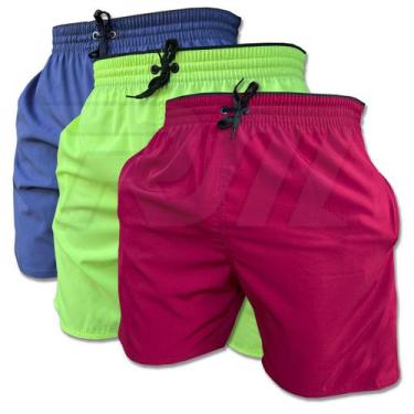 Imagem de Kit 3 Short Dry fit Poliester e Elastano - RM Fabrica, GG, Kit 2