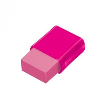 Imagem de Borracha Com Capa Plástica Neon Faber Castell Rosa