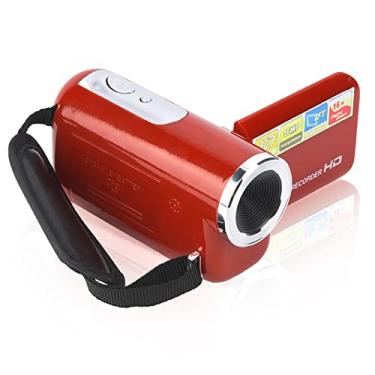 Imagem de Serounder Câmera de vídeo digital infantil para crianças, portátil requintado LCD TFT, 1080 x 720, cartão de memória com zoom digital HD 4K, melhor aniversário, Natal, férias, esportes (