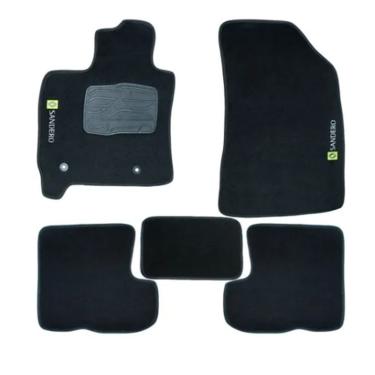 Imagem de Jogo de Tapete Renault Sandero 2008 a 2011 kit com 5 peças