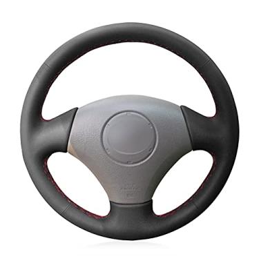 Imagem de Capa de volante de carro confortável antiderrapante costurada à mão preta, apto para Toyota Vios Corolla 2000 2001 2002 2003 2004 Mark 2 para Lexus GS43