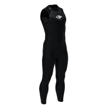 Imagem de Long John Triathlon Backzip Feminino S/M Athlon Flex 3.2mm Mormaii, P/