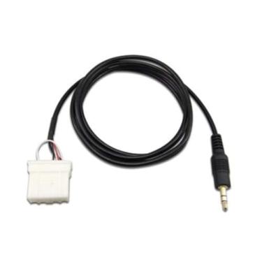 Imagem de Goliton Cabo auxiliar de 3,5 mm para conectar iPod iPhone MP3 e áudio do telefone ao reprodutor de carro Mazda (2 metros de comprimento)