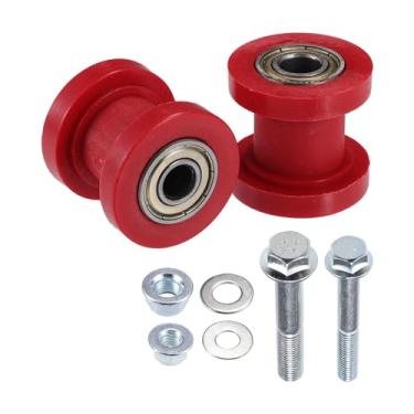 Imagem de Hihaha Tensor de polia de rolo de corrente com junta de porca de parafuso/tensor de guia de roda para motocicleta mini bicicleta ATV 125cc 140cc 160cc XR125 Dirt Bike/Plástico durável 8 mm 10 mm / 2