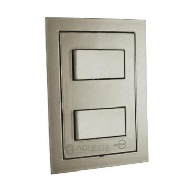 Imagem de Interruptor Duplo Simples Ekron Fendi - Ekf-30000/5 - Dicompel