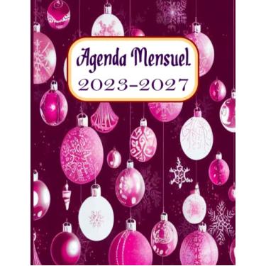 Imagem de Agenda Mensile 2023-2027: 60 Mesi Planner Annuale Calendario Mensile, Agenda Organizzatore e Appuntamento e Festività, Bella copertina di Natale.