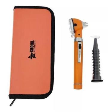 Imagem de Otoscópio Profissional Led Fibra Óptica Varias Cores - Social Instrume