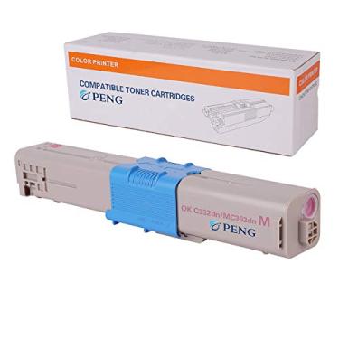 Imagem de Cartucho de toner compatível com Oki C332dn C332 MC363dn MC363 Substituição para 46508702 Magenta 3.000 páginas (1 PACOTE