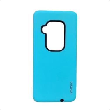 Imagem de Capa Celular Compatível Com Motorola Moto One Zoom XT2010-1 Anti Impacto (Verde Água Fosco)