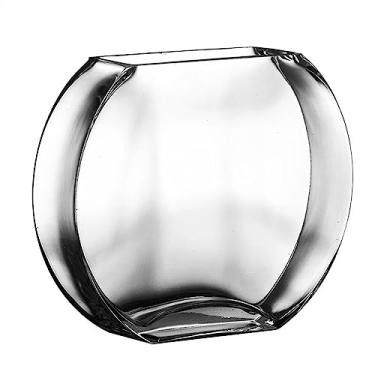 Imagem de Aquário Tanque de peixes em forma de pêssego, plano, redondo, vidro, aquário, sala de estar, mesa, decoração de tanque de peixes, tanque ecológico pequeno e médio Aquário