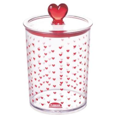 Imagem de Porta mantimentos Hermético Redondo decorado 500ml Plasutil ref. 16575