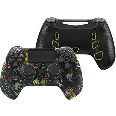 Imagem de Kit de atualização para controle de torneio de década de assustador eXtremeRate (DTC) para controle PS4 JDM-040/050/055, placa de atualização, carcaça ergonômica e botões traseiros e paradas de gatilho – controle não incluído