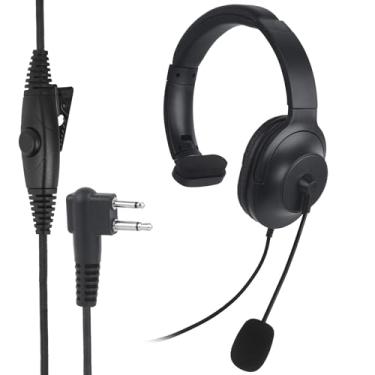Imagem de JUYODE Fone de ouvido com cancelamento de ruído de um lado único, fone de ouvido walkie talkie com microfone boom PTT para Motorola CP100 CP185 CP200 CP200D BPR40 RDM2070D RMM2050 RDU4160D P040 VL50