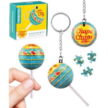 Imagem de PieceRelax Chaveiro quebra-cabeça 3D 24 peças de plástico para adultos - Chups My Flavor - melancia [A3895]