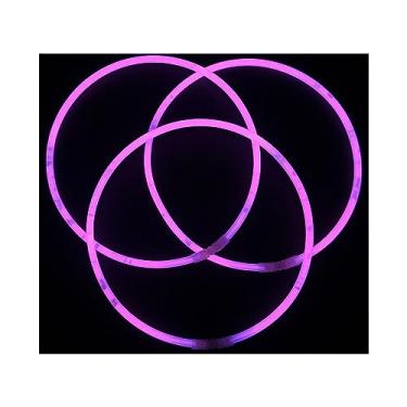 Imagem de Glow Sticks Bulk Wholesale Necklaces, 100 22” Pink Glow Stick Necklaces! Bright Color, Glow 8-12 Hrs, Connector Pre-Attached, Sturdy Packaging, GlowWithUs Brand