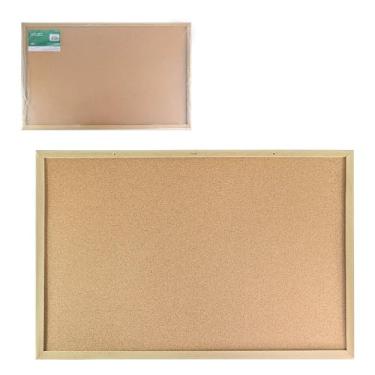 Imagem de Quadro de Avisos em Cortiça, 120 x 90 cm, Moldura Resistente para Escritório e Escola