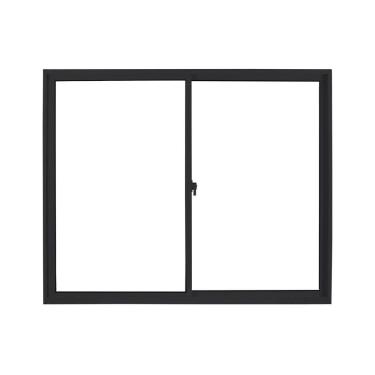 Imagem de Janela de Aluminio de Correr 100x120cm 2 folhas Soft Preto