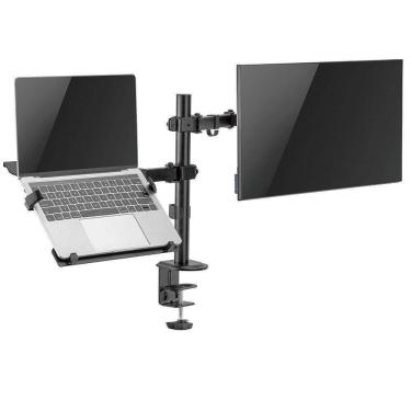 Imagem de Suporte Duplo De Mesa Para Monitor 17 A 32 E Notebook Tm24c