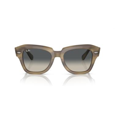 Imagem de Óculos de Sol Ray-Ban State Street 0RB2186 140571 Tam 49 / Verde Claro - Lentes Cinza Gradiente