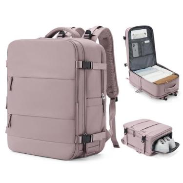 Imagem de Mochila de viagem coowoz grande impermeável para mulheres e homens ros