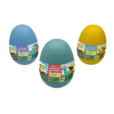 Imagem de Brinquedo Dinossauro para Montar - Caixa com 6 Ovos Sortidos com 1 Din