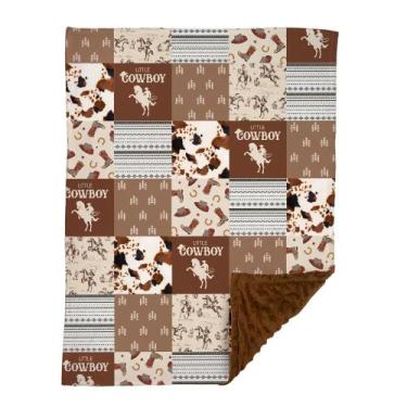 Imagem de Cobertor de bebê locobird Cowboy Minky Soft 76x102 cm