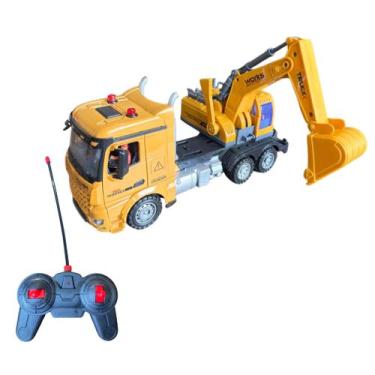 Imagem de Caminhão Truck de Controle Remoto Recarregável Escavadeira - China