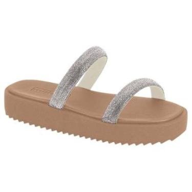 Imagem de Chinelo Flatform Cristal Nude Moleca 5489.115-Feminino