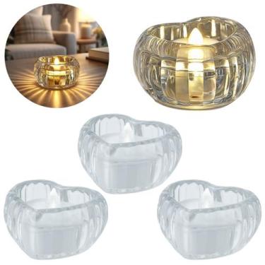 Imagem de 3 Velas Led em forma de Coração Resistente Decorativa - Freecom