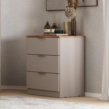 Imagem de Cômoda Milan 3 Gavetas Carraro Avelã