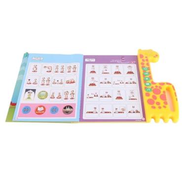 Imagem de TOPINCN Livro de Aprendizagem Eletrônico árabe Inglês Alfabeto Número Máquina de Leitura de Som Com Padrão de Desenho Animado para Crianças Desenvolvimento de Pensamento Lógico de