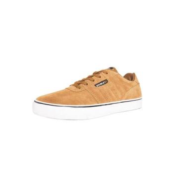 Imagem de Tênis Double-g Pedro Qualy Camurça - Unisex Original, Marrom, Claro, 4