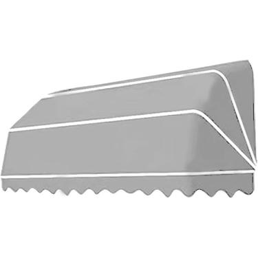 Imagem de Toldo Retrátil Curvado Francês Dobrável Para Pátio, Dossel De Varanda, Toldo Dobrável De Poliéster, Toldo Retrátil Para Pátio Diy, Varanda, Alpendre, Grey, 60 * 60 * 60cm