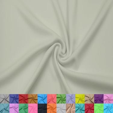 Imagem de Texco Inc Forro interloque 100% poliéster de 152 cm de largura – Tecido de malha leve da The Yard para vestuário, roupas, projetos escolares, decorações de festa, cortinas, artesanato e DIY, amarelo