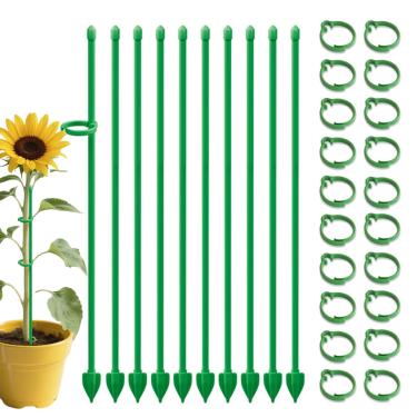 Imagem de Estacas de plantas | Poste de flor ajustável, estacas altas para pátio, gramado, estufa, quintal, ao ar livre