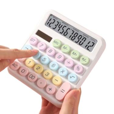 Imagem de Calculadora Eletronica Funciona Sem Fonte Externa Tela Grande e Botões Confortáveis 12 Dígitos