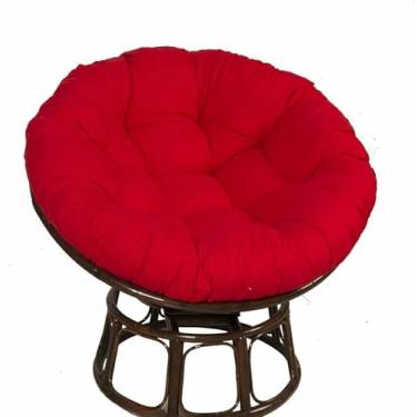 Imagem de Almofada grossa e macia para cadeira - Tecido de algodão grosso e acolchoado, assento de chão macio e redondo, cadeira de balanço, varanda, sala de estar ou dormitório universitário.