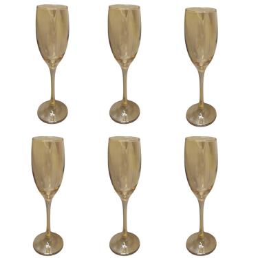 Imagem de Conjunto 6 Taças Âmbar Champanhe 190 ml Nadir