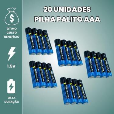 Imagem de Pilha Comum 60 Unidadas Pacote Caixa Pilhas Pequenas - Maxx, Maxmidia,