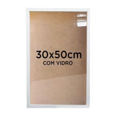Imagem de Moldura Quadro Caixa 3cm 30x50cm Foto Poster Ilustração Com Vidro - Vá