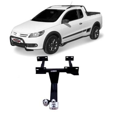 Imagem de Engate Braconi Saveiro G5/G6/G7/G8 Sem Furar com Bola Cromada Tração 6