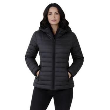 Imagem de Jaqueta Bobojaco Feminina Capuz Removivel Preta - Ast Store, M, Preto