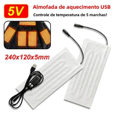 Imagem de Almofada De Aquecimento USB 5V, Tapete Elétrico Para Aquecimento Da Co