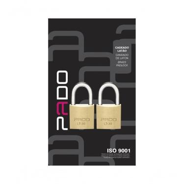 Imagem de Cadeado Pado 2E-30Mm (2 Msm Segr/4 Chaves Iguais) Bl