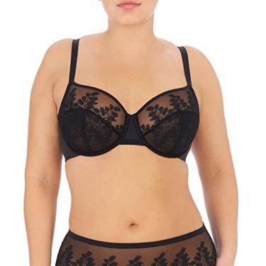 Imagem de Natori Armação feminina com aro sem forro, Preto, 34C