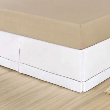 Imagem de Saia para Cama Box Casal Bia Enxovais Branco
