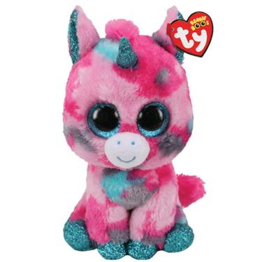 Imagem de Pelúcia Unicórnio Gumball Beanie Boos TY Colecionável 16cm