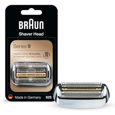 Imagem de Braun Cabeça de substituição para barbeador elétrico Série 9-92S - Compatível com todos os barbeadores elétricos Série 9 9290cc, 9291cc, 9370cc, 9293s, 9385cc, 9390cc, 9330s, 9296cc