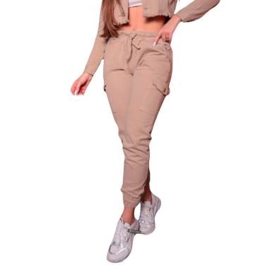 Imagem de Calça Kiridas Jeans Jogger Cargo Feminina-Feminino
